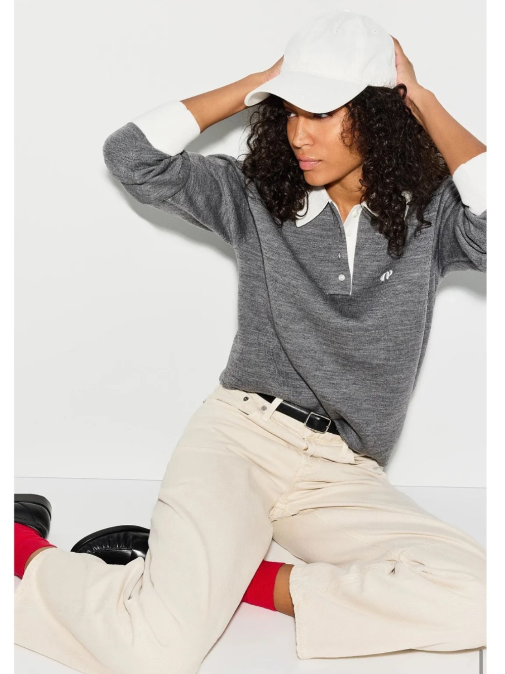 Claudie Pierlot Mirta Rugby Pullover, Size US 10 - Picture 3 of 14